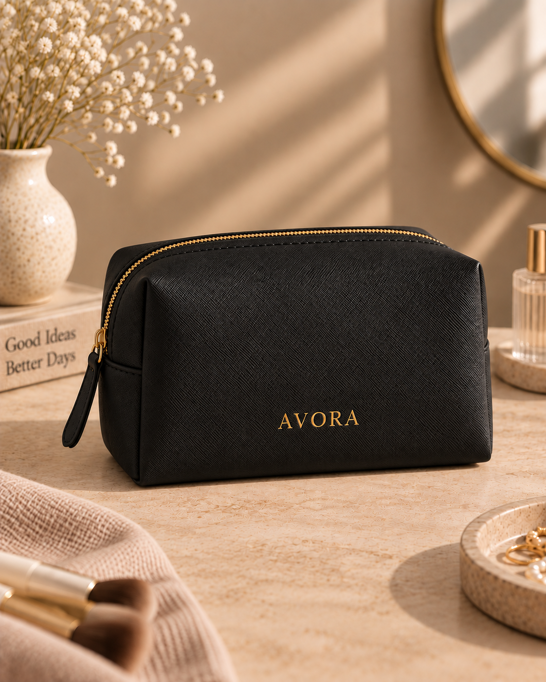 Personalized vanity pouch alternate view